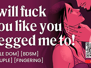 ASMR Audio Porn: Male Daddy Dom Fucks His Submissive Girlfriend Hard - BDSM & Fingering - Erotic Audio Roleplay