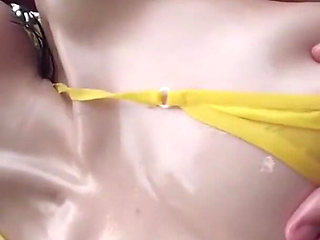 Slick Oil Soaked Gulp with a Smiling F Cup Tease in a Full Body Slippery Feast Part 3