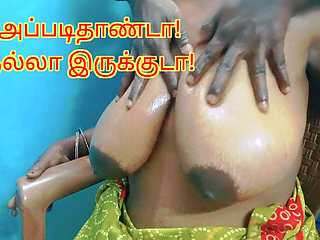 Step Son Gave a Nice Oil Massage and Sucking Boob with Honey of Her Step Mom - Full Tamil Audio with Lustful Video
