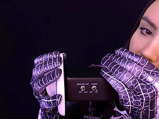MandySweets Spider Girl Cosplay ASMR Ear Licking