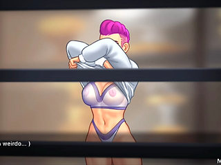 Summertime saga I fucked my stepsister as she was naked in her room