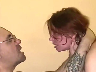 Friday evening 2 - slave girl humiliation - smoking, spitting, face slapping, rough tits play, facefucking