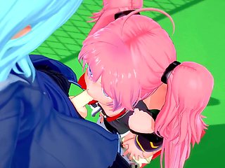 Milim craves Rimuru's cock in this slime parody