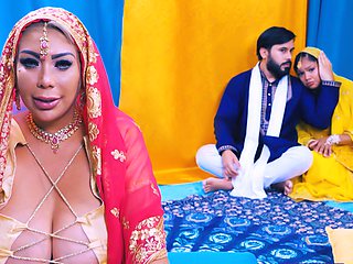 A busty Indian woman