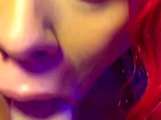 POV Slut with Huge Tits Drains Neighbor