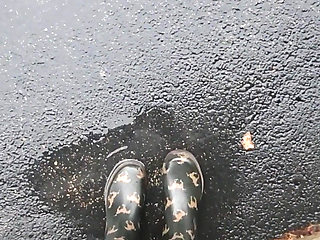 Rainy Day Play in Boots