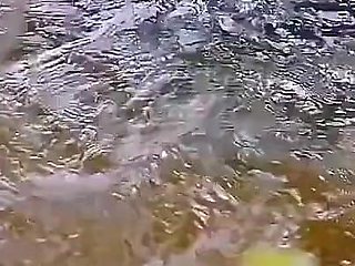 In the Outdoor, Desi Aunty Is Naked and Crazy Fingering in the Water