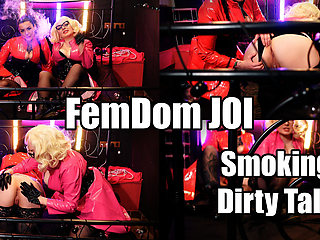 FemDom smoking JOI and rude dirty talk