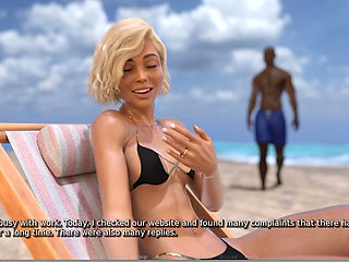My Hotwife - Gameplay - Roleplay - Vacation - Wife Takes BBC in Beach