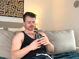 Horny After the Gym! Cumming and Squirting with My Massage Gun