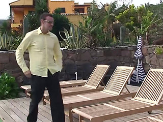 Ann the blonde MILF outdoor