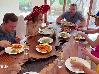 Rebecca Volpetti, Cherry Kiss, Tiffany Leiddi in Lesbian Mexican Orgy