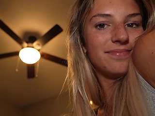 18 Year Old College Slut Gets Her Face Covered in Cum!!