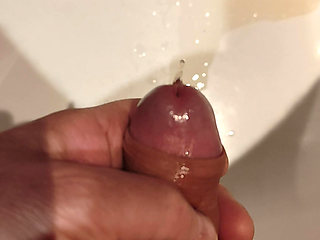 Pissing and jerking off