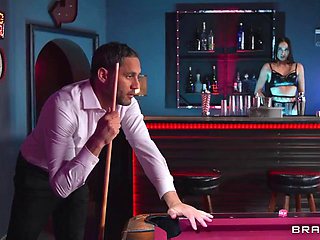 Damon Dice Pounds Desiree Dulces Big Tits in Billiards
