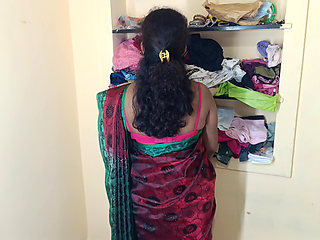 Red saree cute women