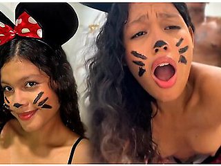 Minnie Mouse Wanted To Eat Cheese But Ended Up Eating A Cock With Her Pussy