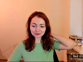 Skinny brunette very pretty busty web milf show