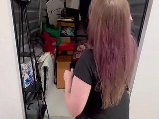 Fucking inside a public abandoned storage unit we got at auction