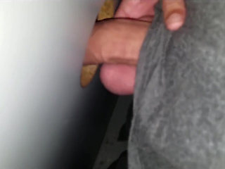 Cute Girlfriend Nervous at Gloryhole Gets Filled