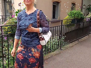 Amateur Blonde Mature Wife Enjoys Sex After Walk