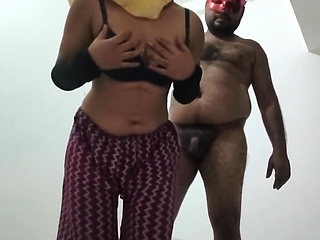 Hot Indian Dever Bhabhi Doggy Style Hard Core Sex at Home