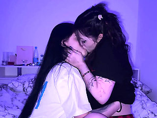 Russian Stepsister Fingering & Eating Pussy - Horny Lesbian Cum Close-Up HD