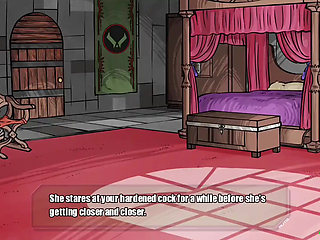 Beautiful Vanessa gives her master a blowjob - gameplay