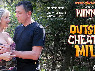 Winnie Is A 41 Year Milf Who Fucks A Cheating Husband In The Forest Near By
