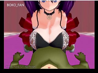Big tits and a hammer in a wild 3D adventure with Bokofan