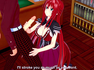 Rias Gremory sex in the Library - DXD NTR Madness Series