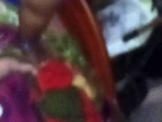 I pushed my wife onto the bed and grabbed her hips and squeezed them.