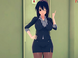 Rossweisse almost catch me fucking Akeno - DXD NTR Madness Series