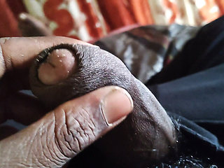 Hand job play the big dick by hard