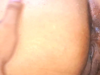 Eating Out Her Tight Dark Asshole: Brunette Rimjob