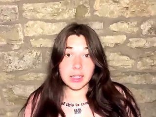 Hot brunette big boobs toying pink pussy