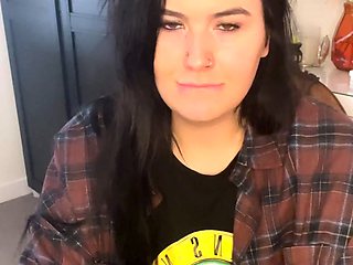 Amateur Brunette Anal Toy