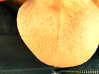 Twink Testicles Movements in Outdoor - Fast Motion Vid and Pulsating Orgasm