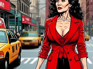 Horny Muscular MILF Dominatrix Fucks in the Car