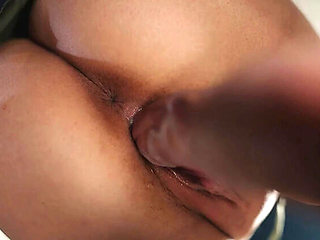 Leana Lovings Nerdy Glasses Girl Wrecked by Huge Monster Cock in Toilet BDSM Bondage