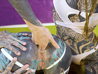 Alternative TATTOO Teens Fucking each other with Crazy Toys