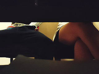 He gets jerked off by his classmate.