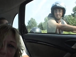 Blonde MILF Gangbang in the Woods - Dirty Outdoor Sex with Pigs