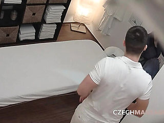 Brunette Gets Rough Massage Sex - Pussy Pounded Hard Doggystyle