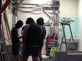 Gay in gang bang with straight Arab twinks