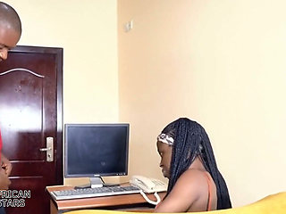 Office Blowjob Under the Desk- You Must Fuck Me Before I Employ You