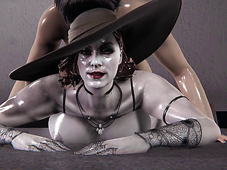 Seductive Lady Dimitrescu in 3D Hentai - Cowgirl Big Ass, Wet Pussy Fuck, and Creampie Finish