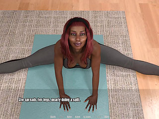 Grandma's house: sexy black ebony cheats her husband while he is watching tv  ep 61