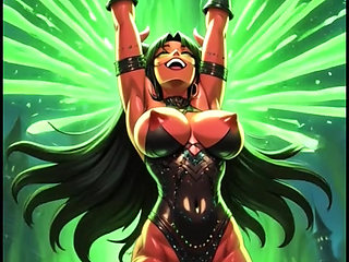 Demon with magic power (Ai animation)