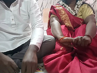 Desi couple's first night video. Full hindi audio with loud moaning